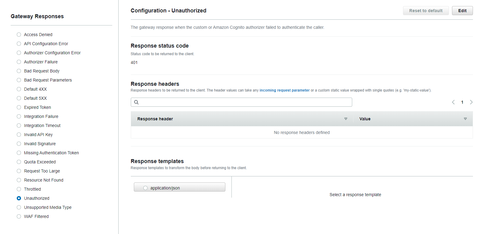 No values set in API Gateway Response Headers after running chalice deploy